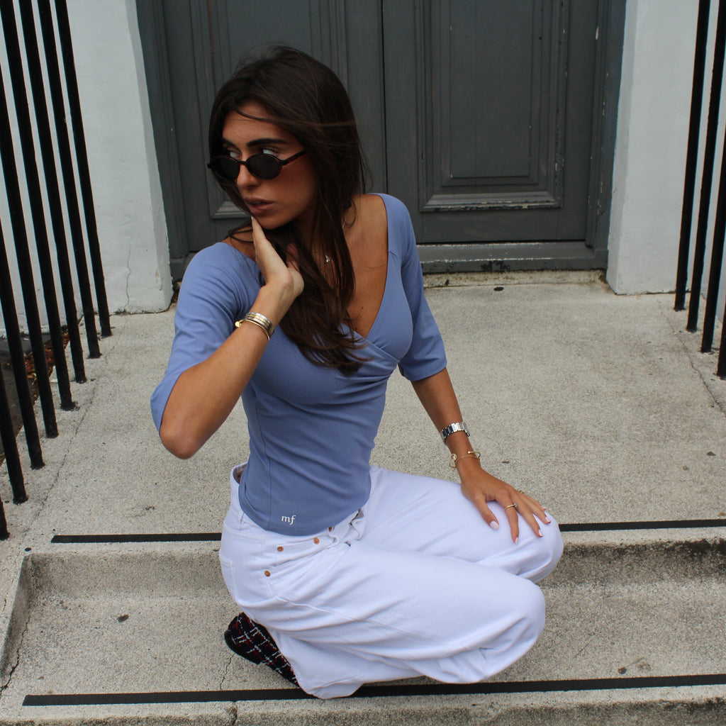 Isabella top - denim blue